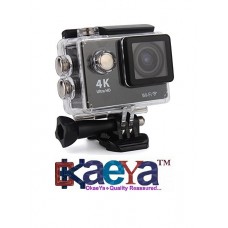 OkaeYa-4K Ultra HD 16 MP WiFi Waterproof Action Camera (Black)